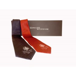 Cravatta in seta con stemma