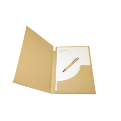 Combo cartellina in cartone + penna unicam + blocco fogli